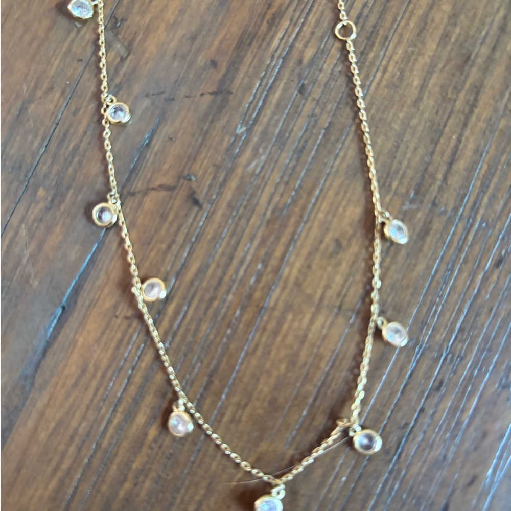 Shashi solitaire drop choker necklace - Picture 11 of 12